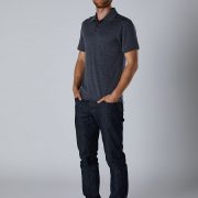 BLA535罗纹领麻灰